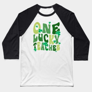 One Lucky Teacher Baseball T-Shirt